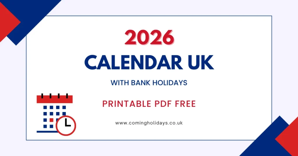 2026 Calendar UK