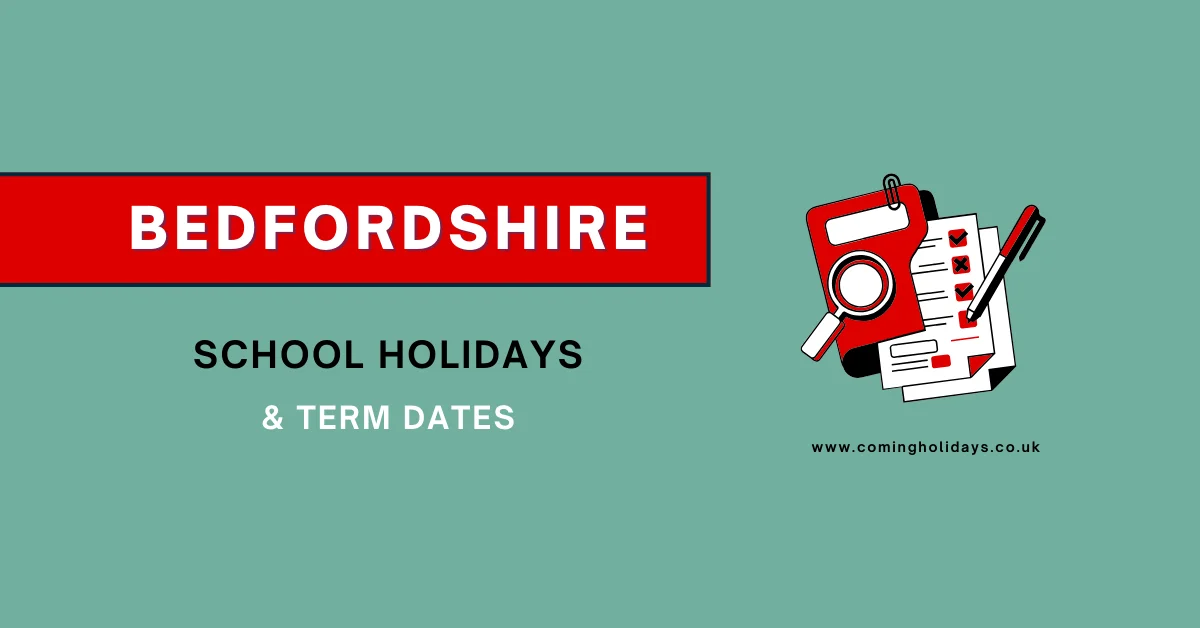 Home Bedfordshire School Holidays and Term Dates